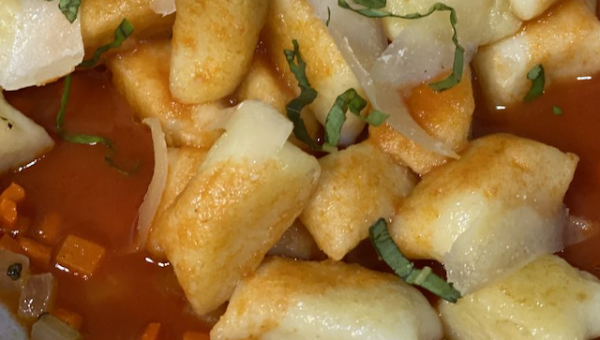 Gnocchi with Clear Tomato Broth