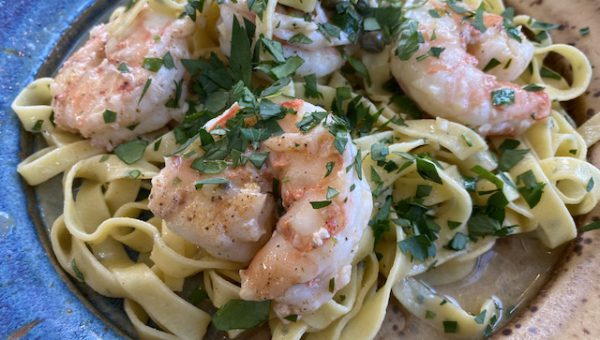 Shrimp Scampi for Two